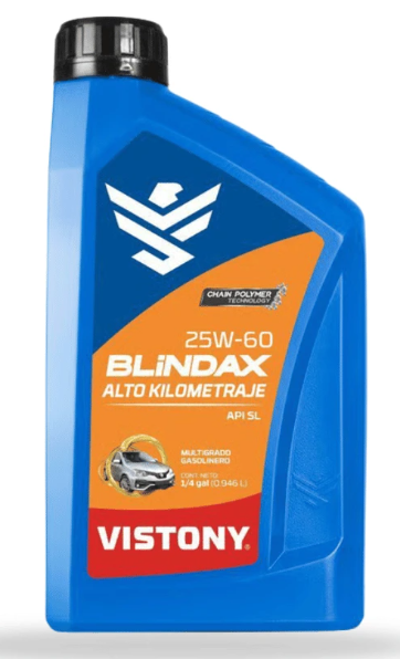 Envase de aceite VISTONY VISTONY BLINDAX GAS 25W60 MINERAL - QT 946ML grado 25W60 - Lubricentro Piloto